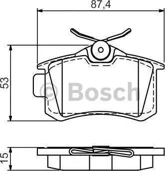 BOSCH 0 986 AB1 315 - Гальмівні колодки, дискові гальма avtolavka.club