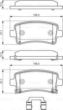 BOSCH 0 986 494 586 - Гальмівні колодки, дискові гальма avtolavka.club