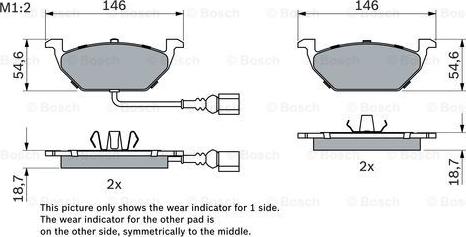 BOSCH 0 986 494 524 - Гальмівні колодки, дискові гальма avtolavka.club