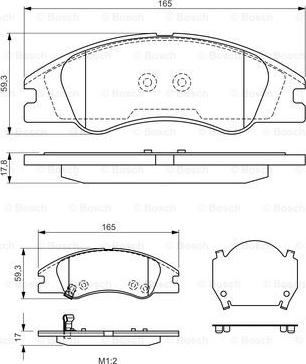 BOSCH 0 986 494 577 - Гальмівні колодки, дискові гальма avtolavka.club