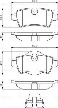 BOSCH 0 986 494 645 - Гальмівні колодки, дискові гальма avtolavka.club