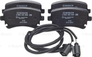 BOSCH 0 986 494 669 - Гальмівні колодки, дискові гальма avtolavka.club