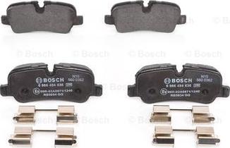 BOSCH 0 986 494 636 - Гальмівні колодки, дискові гальма avtolavka.club