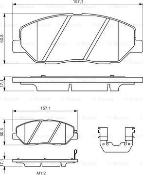 BOSCH 0 986 494 631 - Гальмівні колодки, дискові гальма avtolavka.club