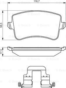 BOSCH 0 986 494 637 - Гальмівні колодки, дискові гальма avtolavka.club