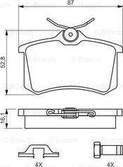 BOSCH 0 986 494 621 - Гальмівні колодки, дискові гальма avtolavka.club