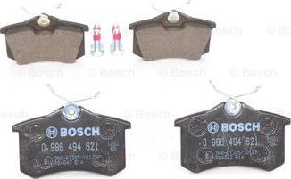 BOSCH 0 986 494 621 - Гальмівні колодки, дискові гальма avtolavka.club