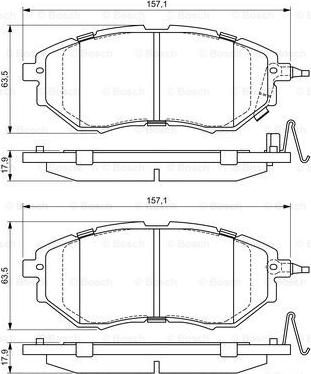 BOSCH 0 986 494 679 - Гальмівні колодки, дискові гальма avtolavka.club