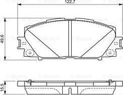 BOSCH 0 986 494 670 - Гальмівні колодки, дискові гальма avtolavka.club