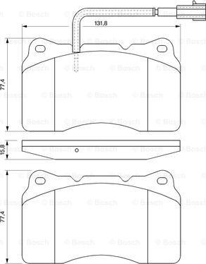 BOSCH 0 986 494 067 - Гальмівні колодки, дискові гальма avtolavka.club