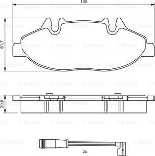 BOSCH 0 986 494 081 - Гальмівні колодки, дискові гальма avtolavka.club