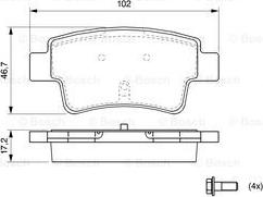 BOSCH 0 986 494 072 - Гальмівні колодки, дискові гальма avtolavka.club