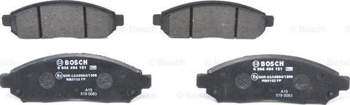 BOSCH 0 986 494 151 - Гальмівні колодки, дискові гальма avtolavka.club