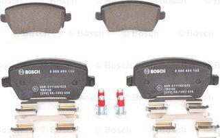 BOSCH 0 986 494 160 - Гальмівні колодки, дискові гальма avtolavka.club