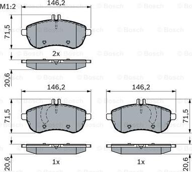 BOSCH 0 986 494 161 - Гальмівні колодки, дискові гальма avtolavka.club