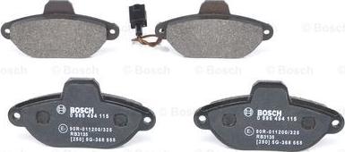 BOSCH 0 986 494 115 - Гальмівні колодки, дискові гальма avtolavka.club