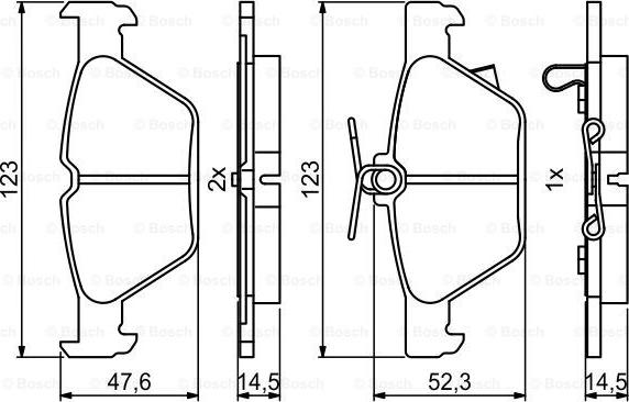 BOSCH 0 986 494 836 - Гальмівні колодки, дискові гальма avtolavka.club