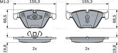 BOSCH 0 986 494 354 - Гальмівні колодки, дискові гальма avtolavka.club