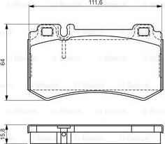 BOSCH 0 986 494 356 - Гальмівні колодки, дискові гальма avtolavka.club