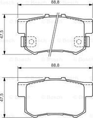 BOSCH 0 986 494 358 - Гальмівні колодки, дискові гальма avtolavka.club