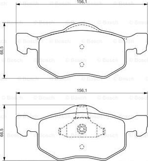 BOSCH 0 986 494 361 - Гальмівні колодки, дискові гальма avtolavka.club