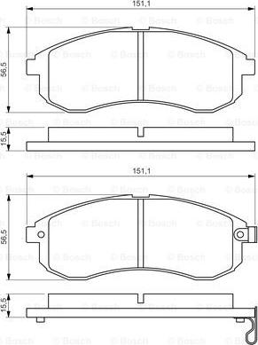 BOSCH 0 986 494 362 - Гальмівні колодки, дискові гальма avtolavka.club