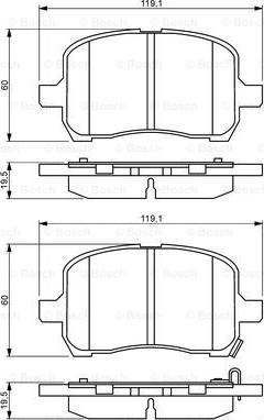 BOSCH 0 986 494 306 - Гальмівні колодки, дискові гальма avtolavka.club