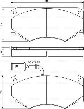 BOSCH 0 986 494 301 - Гальмівні колодки, дискові гальма avtolavka.club