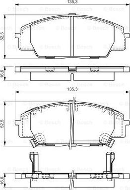 BOSCH 0 986 494 311 - Гальмівні колодки, дискові гальма avtolavka.club