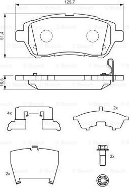 BOSCH 0 986 494 320 - Гальмівні колодки, дискові гальма avtolavka.club