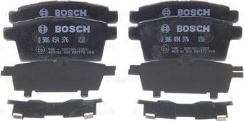 BOSCH 0 986 494 376 - Гальмівні колодки, дискові гальма avtolavka.club