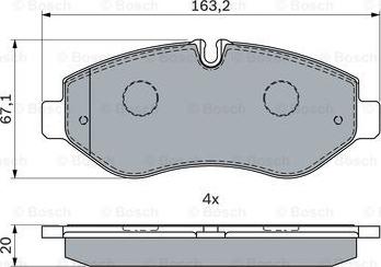 BOSCH 0 986 494 293 - Гальмівні колодки, дискові гальма avtolavka.club