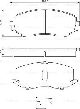 BOSCH 0 986 494 241 - Гальмівні колодки, дискові гальма avtolavka.club