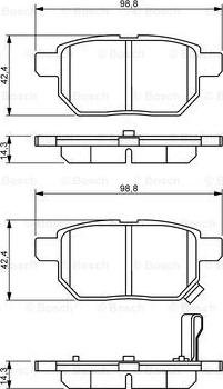 BOSCH 0 986 494 255 - Гальмівні колодки, дискові гальма avtolavka.club