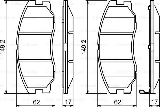 BOSCH 0 986 494 250 - Гальмівні колодки, дискові гальма avtolavka.club