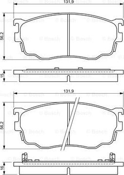 BOSCH 0 986 494 258 - Гальмівні колодки, дискові гальма avtolavka.club