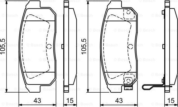 BOSCH 0 986 494 223 - Гальмівні колодки, дискові гальма avtolavka.club