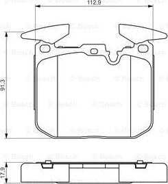 BOSCH 0 986 494 701 - Гальмівні колодки, дискові гальма avtolavka.club