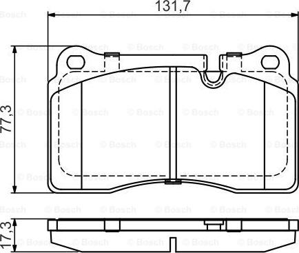 BOSCH 0 986 495 446 - Гальмівні колодки, дискові гальма avtolavka.club