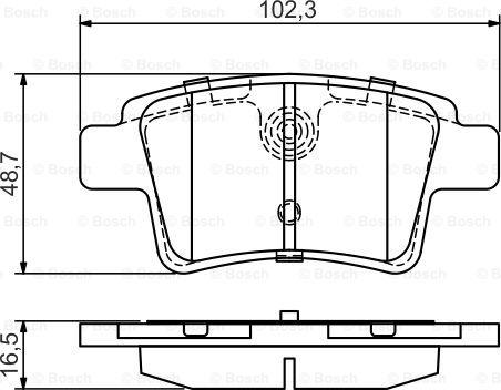 BOSCH 0 986 495 448 - Гальмівні колодки, дискові гальма avtolavka.club