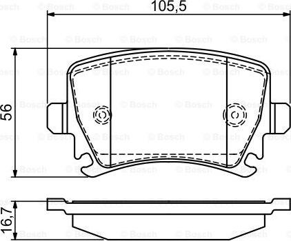 BOSCH 0986495453 - Гальмівні колодки, дискові гальма avtolavka.club