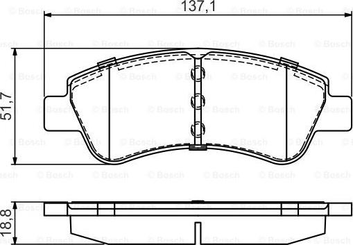 BOSCH 0986495430 - Гальмівні колодки, дискові гальма avtolavka.club