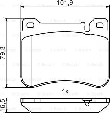 BOSCH 0 986 495 471 - Гальмівні колодки, дискові гальма avtolavka.club