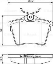 BOSCH 0 986 495 090 - Гальмівні колодки, дискові гальма avtolavka.club