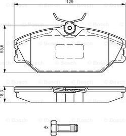 BOSCH 0 986 495 049 - Гальмівні колодки, дискові гальма avtolavka.club