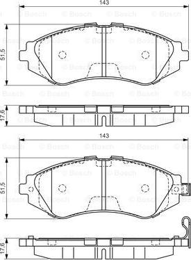 BOSCH 0 986 495 059 - Гальмівні колодки, дискові гальма avtolavka.club