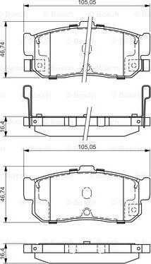 BOSCH 0 986 495 038 - Гальмівні колодки, дискові гальма avtolavka.club