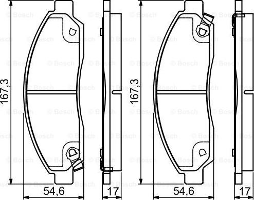 BOSCH 0 986 495 159 - Гальмівні колодки, дискові гальма avtolavka.club