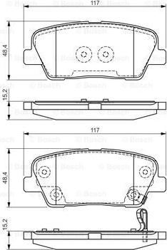 BOSCH 0 986 495 165 - Гальмівні колодки, дискові гальма avtolavka.club