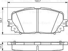 BOSCH 0 986 495 109 - Гальмівні колодки, дискові гальма avtolavka.club